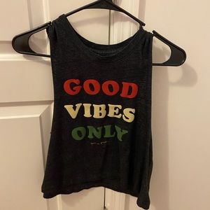 Good vibes only spiritual gangster top
